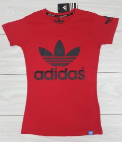 ADIDAS Ladies T-Shirt (RED) (S - M - L - XL)