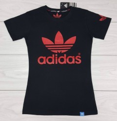 ADIDAS Ladies T-Shirt (BLACK) (S - M - L - XL)