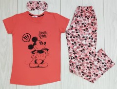 CLM HOMEWEAR Ladies Turkey 3 Pcs Pyjama Set (PINK) (S - M - L - XL) 