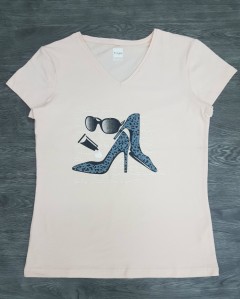 BASICS Ladies T-Shirt (PINK) (XXS - XS - S - M - L - XL - XXL)