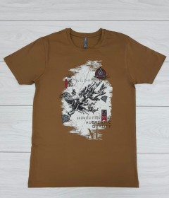 MIX ZONE Mens T-Shirt (BROWN) (XXS - XS - S - M - L - XL - XXL)