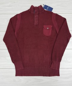 TOM TAILOR Mens Sweater (DARK RED) (XXS - XS - S - M - L - XL - XXL)