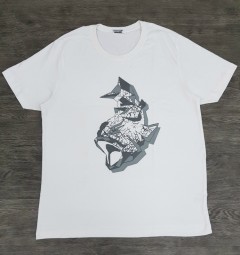 THREEGUN Mens T-Shirt (WHITE) (XXS - XS - S - M - L - XL - XXL)