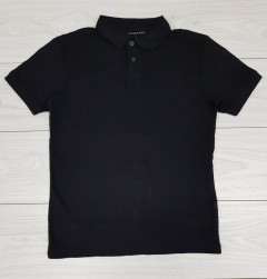 PRIMARK Mens Polo T-Shirt (BLACK) (XXS - XS - S - M - L - XL - XXL)