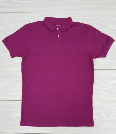 PRIMARK Mens Polo T-Shirt (PURPLE) (XXS - XS - S - M - L - XL - XXL)