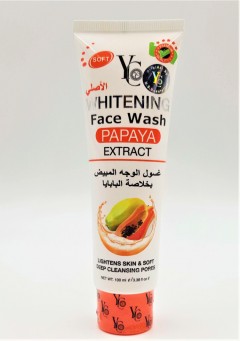 YC Whitening Face Wash with Papaya Extract 100 ml (MOS) (CARGO)