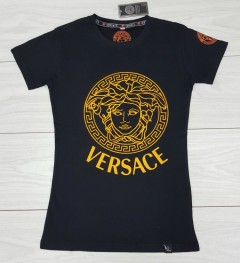 VERSACE Ladies T-Shirt (BLACK) (S - M - L - XL)
