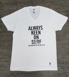 U.S.POLO ASSN Mens T-Shirt (WHITE) (XXS - XS - S - M - L - XL - XXL)
