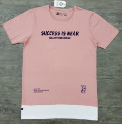 FOUR ONE Mens T-Shirt (PINK) (M - L - XL)