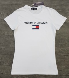 TOMMY HILFIGER Ladies T-Shirt (WHITE) (S - M - L - XL)