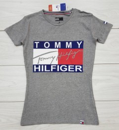 TOMMY HILFIGER Ladies T-Shirt (GRAY) (S - M - L - XL)