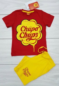 CHUPA CHUPS Boys Shorty Pyjama Set (RED - YELLOW) (2 to 5 Years)