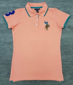 U.S. POLO ASSN Ladies Polo Shirt (PINK) (S - XL)