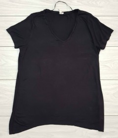 HM Ladies T-Shirt (BLACK) (XL)