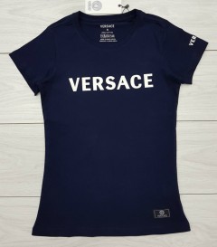 VERSACE Ladies T-Shirt (NAVY) (S - M - L - XL)
