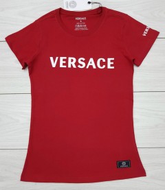 VERSACE  Ladies T-Shirt (RED) (S - M - L - XL)