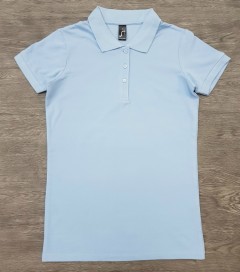 PASSION Ladies Polo Shirt (LIGHT BLUE) (S - M - L - XL)