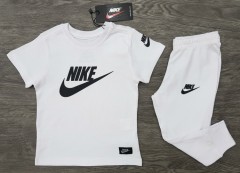 NIKE Boys 2 Pcs T-Shirt + Pants Sport Set (WHITE) (1 to 10 Years)