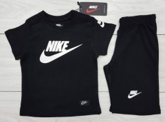 NIKE  Boys 2 Pcs T-Shirt + Short Sport Set (BLACK) (1 to 10 Years)