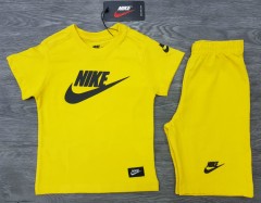 NIKE Boys 2 Pcs T-Shirt + Short Sport Set (YELLOW) (1 to 10 Years) 