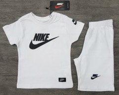 NIKE Boys 2 Pcs T-Shirt + Short Sport Set (WHITE) (1 to 10 Years)
