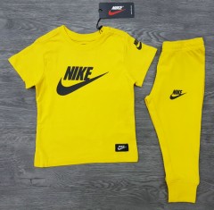 NIKE  Boys 2 Pcs T-Shirt + Pants Sport Set (YELLOW) (1 to 10 Years)