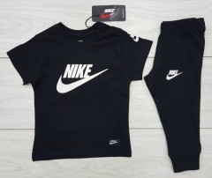 NIKE Boys 2 Pcs T-Shirt + Pants Sport Set (BLACK) (1 to 10 Years)