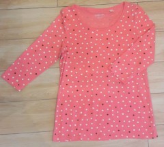 Ladies Long Sleeved Shirt (PINK) (SHOP) (S - M - L - XL)