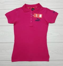 PUMA Ladies Polo Shirt (PINK) (S - M - L - XL)