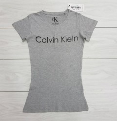 CALVIN KLEIN Ladies T-Shirt (GRAY) (S - M - L - XL) 