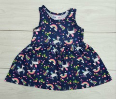 FREE STYLE Girls Dress (NAVY) (12 Months to 7 Years)