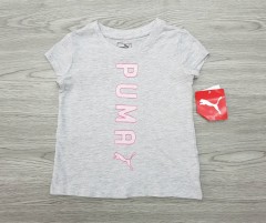 PUMA Girls T-Shirt (GRAY) (2 Months to 6 Years) 