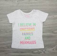 PRIMARK Girls T-Shirt (GRAY) (1 to 8 Years) 
