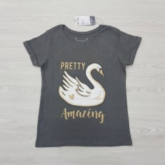 PRIMARK Girls T-Shirt (DARK GRAY) (7 to 15 Years) 