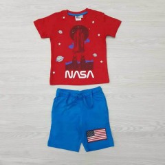 NASA Boys Shorty Pyjama Set (RED - BLUE) (2 to 8 Years)
