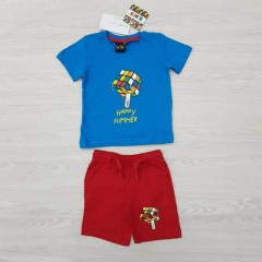 RUBIKS Boys Shorty Pyjama Set (BLUE - RED) (2 to 8 Years)
