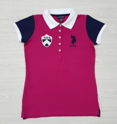 U.S.POLO ASSN Ladies T-Shirt (PINK) (XXS - XS - S - M - L - XL - XXL)