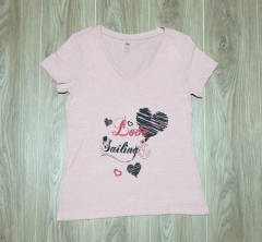 DIP Ladies T-Shirt (LIGHT PINK) (XS - S - M - XL)