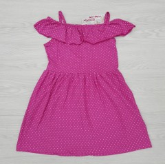 AKKU Girls Dress (PINK) (5 to 8 Years)
