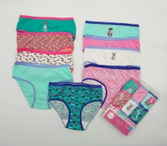 9 Pcs Girls Briefs Pack (Random color) (4 to 18 Years)