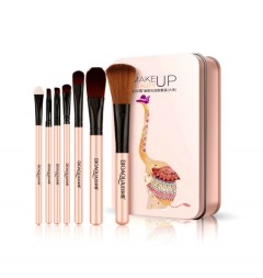 BIOAQUA Makeup Brush 7 Sets Of Beauty Tools (PINK)