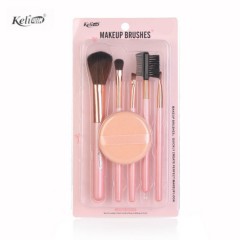 KELI Beauty Makeup 6 Pcs Brush  (PINK)