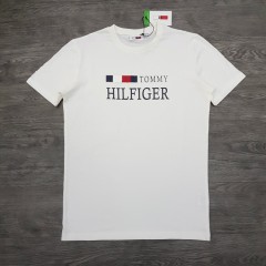 TOMMY HILFIGER Mens T-Shirt (WHITE) (S - M - L - XL)