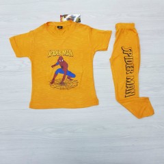 SPIDER MAN Boys 2 Pcs T-Shirt + Pants Sport Set (ORANGE) (2 to 12 Years)