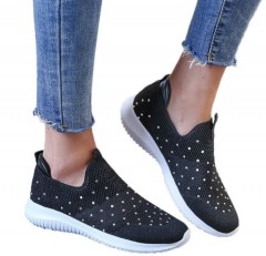 Ladies Sneakers Shoes (BLACK)(36 to38)