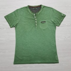 YES ZEE Mens T-Shirt (GREEN) (L)
