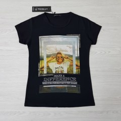 HB Ladies Turkey T-Shirt (BLACK) (S - M - L)