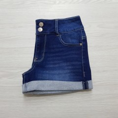 WALLFLOWER Ladies Short Jeans (BLUE) (XS - S - M - L - XL - XXL - 3XL)