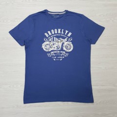 TOM ROSE Mens T-Shirt (BLUE) (L - XL - XXL)
