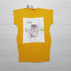 NUCCA FASHION Ladies Turkey Long T-Shirt (YELLOW) (FREE SIZE)